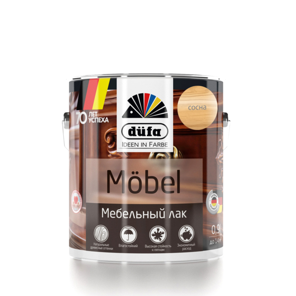 

лак dufa mobel мебельный сосна 0,9л