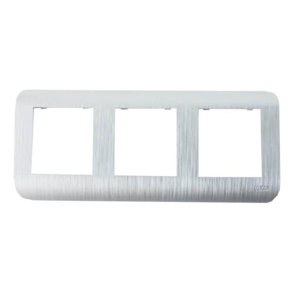 Фото Рамка (серебро, трехместная) luxar deco 10.903.03