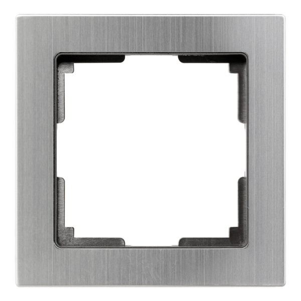 Рамка (серая, одноместная) smartbuy нептун sbe-06gn-metal-fr-1