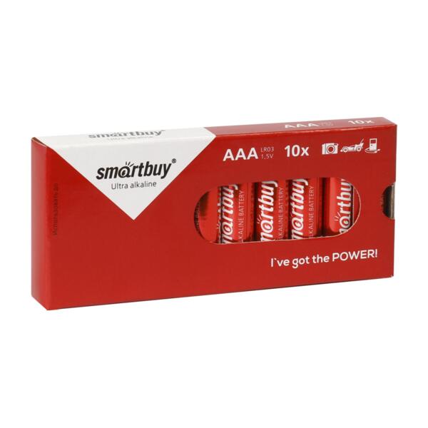 

батарейка ааа алкалиновая smartbuy 10box, sbba-3a10bx, 10шт