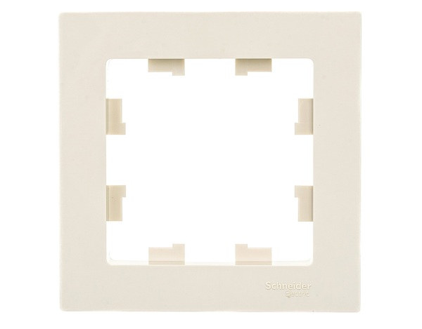 Фото Рамка (бежевая, одноместная) schneider electric atlasdesign atn000201