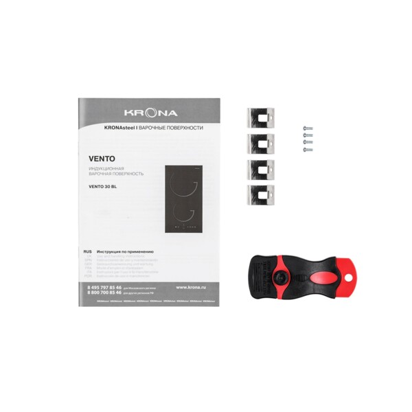 поверхность встраиваемая индукционная варочная 30см krona vento bl 00026362