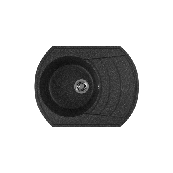 Фото Мойка кухонная мраморная greenstone 64x49 grs-65-308 черный