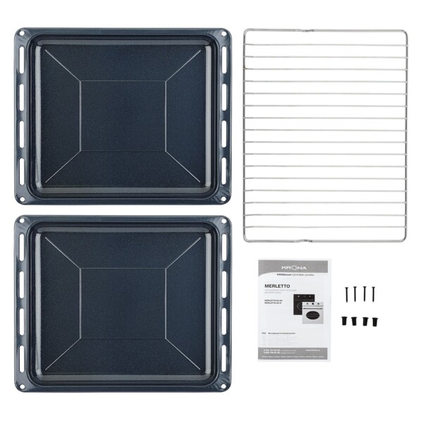 духовой шкаф электрический 60см черный krona merletto 60 an