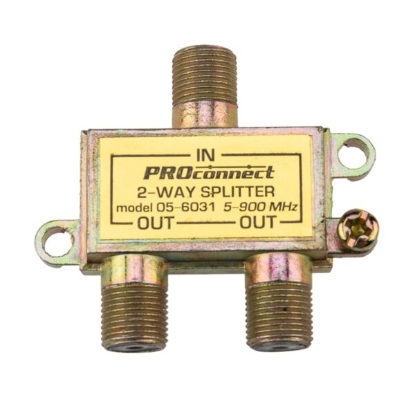 Фото Делитель антенный твх2, f-коннектор, 5-900 мгц (1шт), proconnect, 05-6031