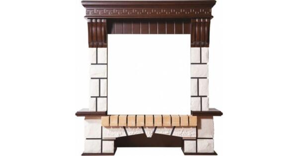 Фото Портал экстер-м для электрического камина светлый дуб (под фотон 23)