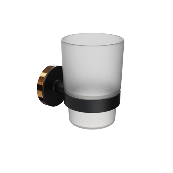 Фото Стакан для зубных щеток lord fora черный for-lord044bl