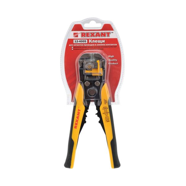 Фото Инструмент для снятия изоляции (стриппер), автоматический, с обжимом, rexant, ht-766,12-4005