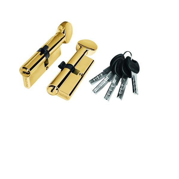Фото Цилиндровый механизм turdus а80pb (ключ/зав, золото) глянцевое золото