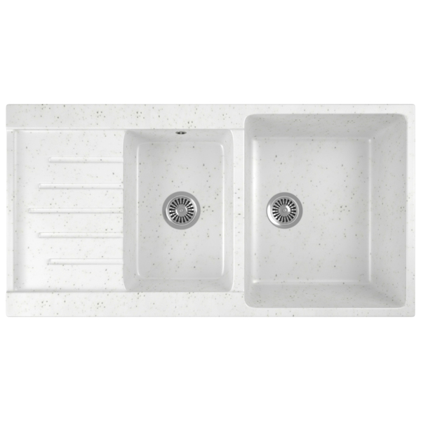 Фото Мойка кухонная мраморная greenstone 98x51 grs-98k-331 белый