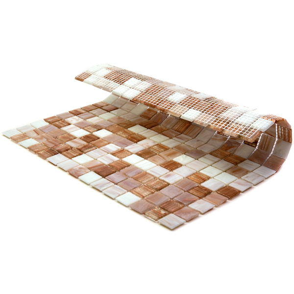 Фото Мозаика для бассейна стеклянная 32,7*32,7 mix20-bg342 бежевый frappe (cn/936-2(m))
