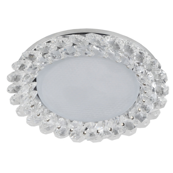 Фото Светильник точечный эра dk84 gx53 ip20 хром/прозрачный б0020573