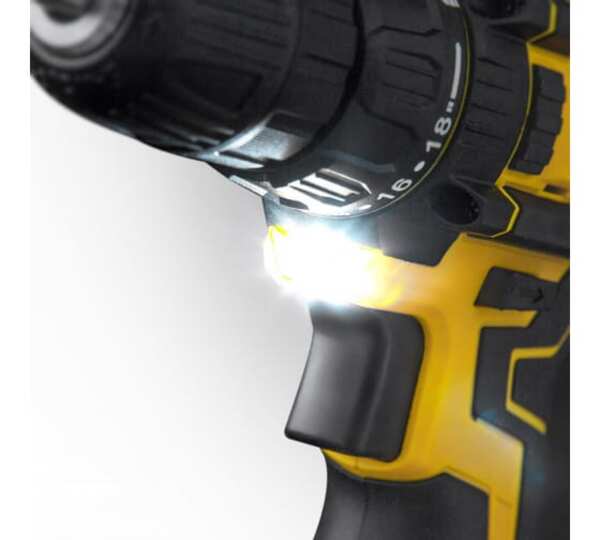 дрель аккумуляторная kolner kcd 182lс 18в 2ач li-lon 10мм 2 аккум и кейс кн18-2лц