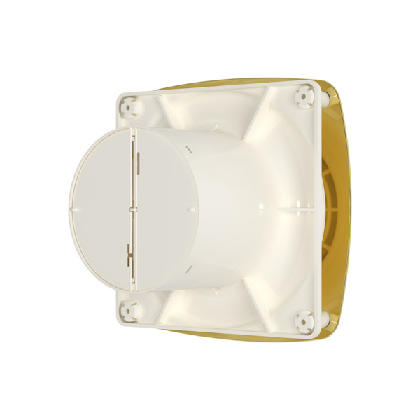 Фото Вентилятор вытяжной осевой накладной 125мм rio 5c gold, золотой, с обр. клап, diciti