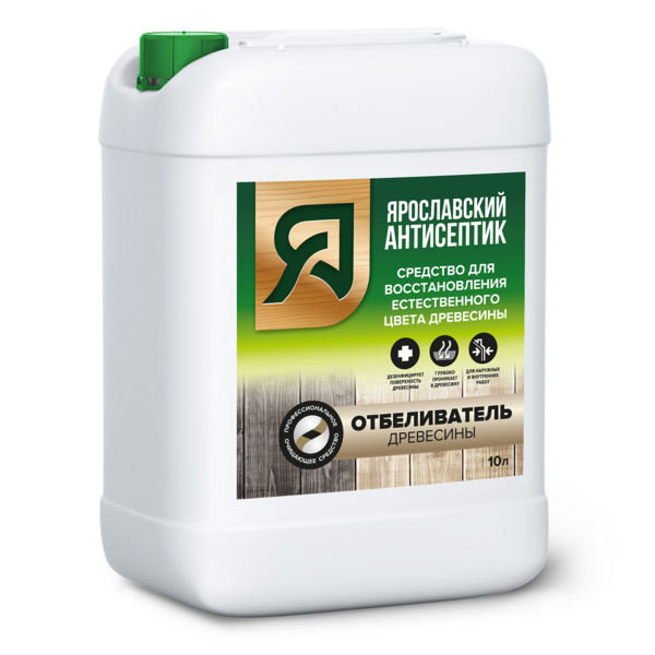 Фото Отбеливатель древесины ярославский антисептик 10л