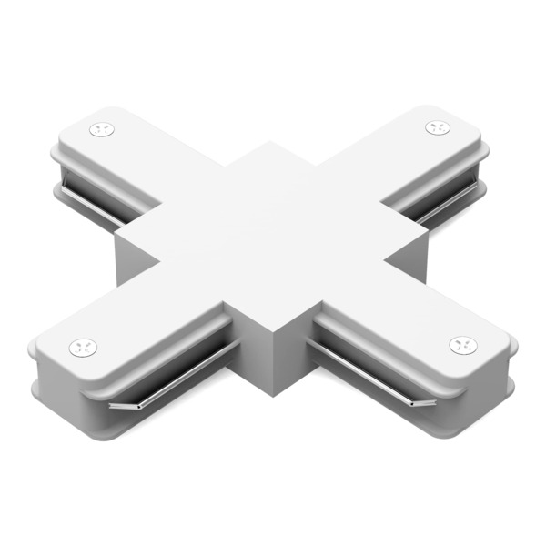 Фото Коннектор gauss для трековых шинопроводов белый tr112