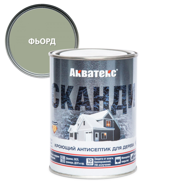 Фото Антисептик акватекс сканди для дерева фьорд 0,75л