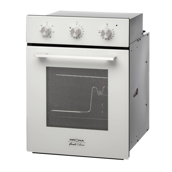 духовой шкаф электрический 45см белый krona corrente 45 wh