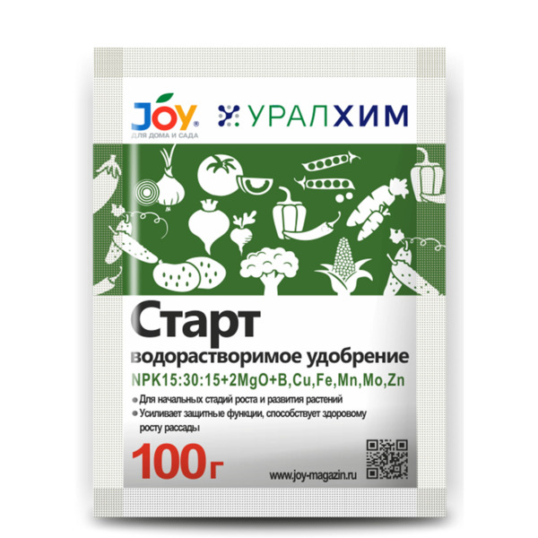 Фото Удобрение старт водорастворимое joy 100г
