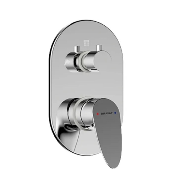 Фото Смеситель встраиваемый в стену bravat drop p69190c-2-rus