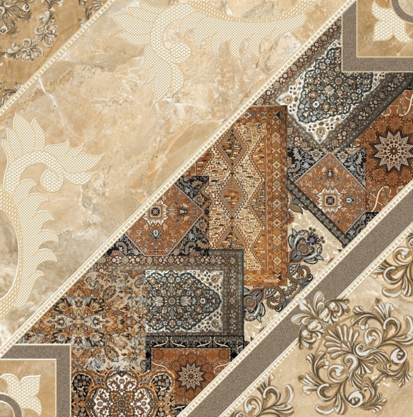 

плитка напольная carpets 43*43 темно-коричневый декорир 434384032 /67,3/