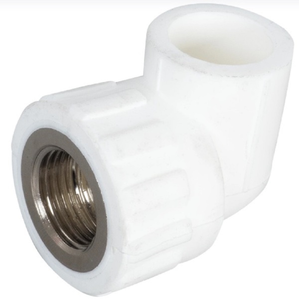 Фото Угольник pn 25 комбинированный, внутр. резьба 20х1/2 ростерм 100013464