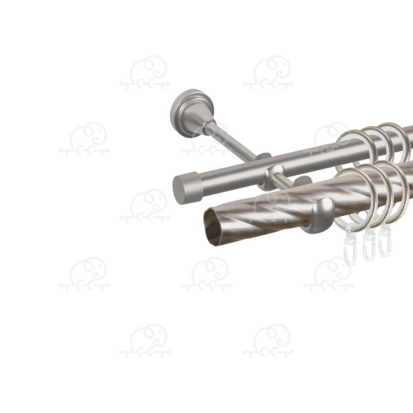 Фото Карниз двухрядный d16/25 ас март grace 2,0м сатин 4812634009856