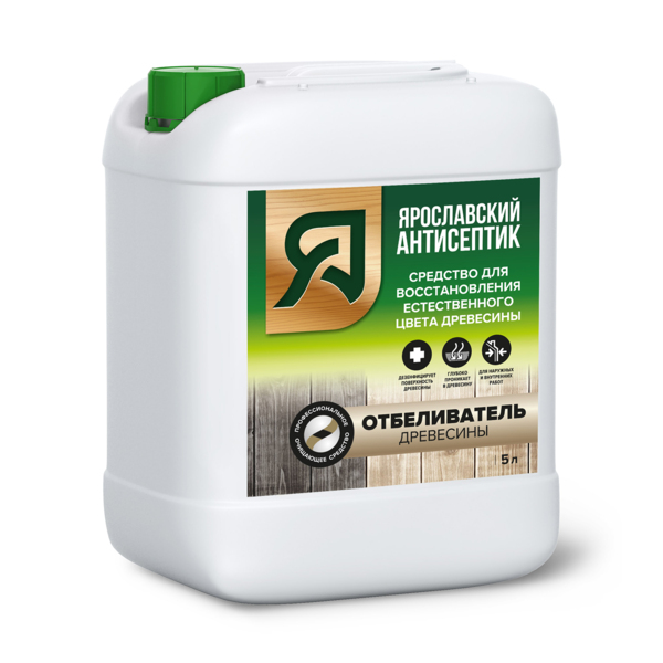 Фото Отбеливатель древесины ярославский антисептик 5л