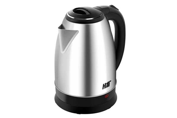чайник электрический стальной серый hitt ht-5002