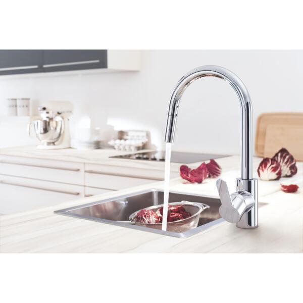 

смеситель для кухни однорычажный grohe eurostyle cosmopolitan 31482003