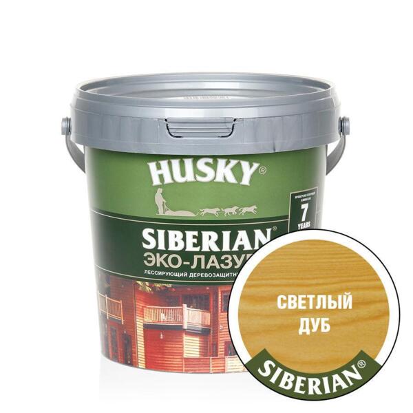 

антисептик husky siberian полуматовая светлый дуб 0,9л.