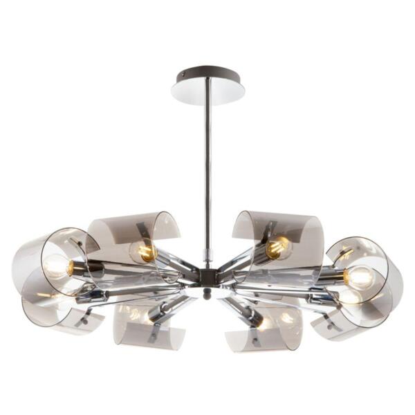 Фото Люстра подвесная freya seona fr5024pl-08gr е14 8x40вт ip 20 серый