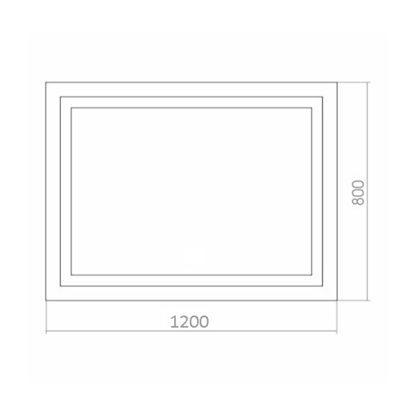 

зеркало с подсветкой azario 120х80 led-00002270