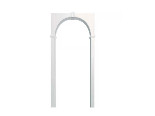 Фото Арка милано, пвх белое дерево 700*190*1800 со сводорасширителем