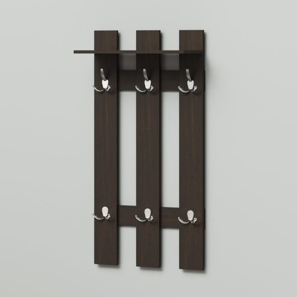 Фото Вешалка bruno daily 600х270х1180 венге темный