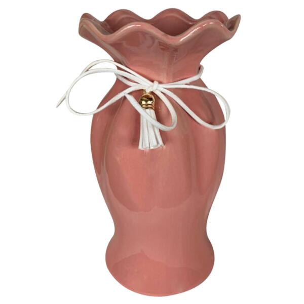 Фото Ваза керамическая  19х10см перл ys-822s/розовый