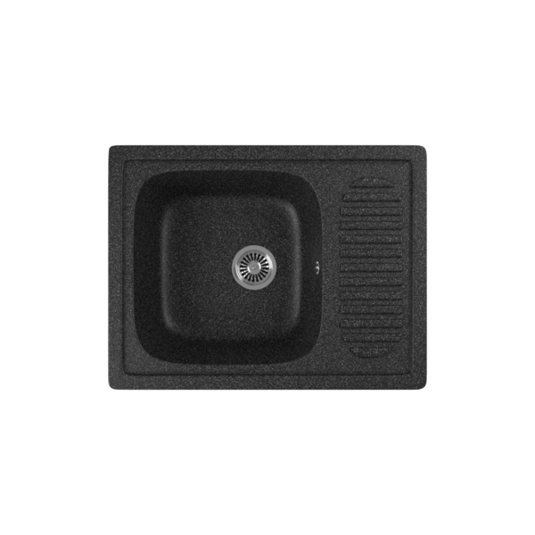 Фото Мойка кухонная мраморная greenstone 65x50 grs-13-308 черный