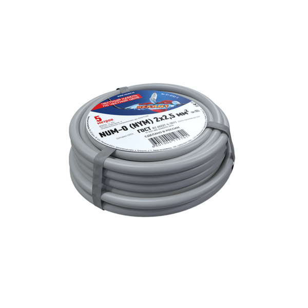 

кабель электрический nym 2*2,5мм (5м) гост, rexant
