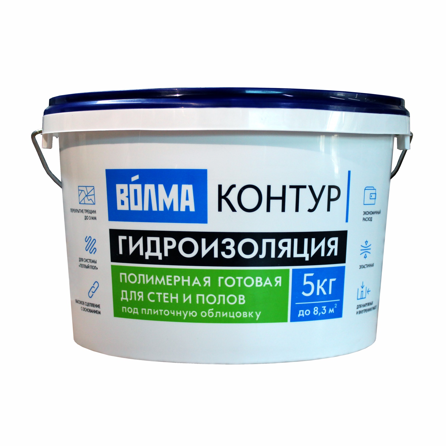 ГидроизоляцияготоваяВОЛМАКонтурполимерная,5кг