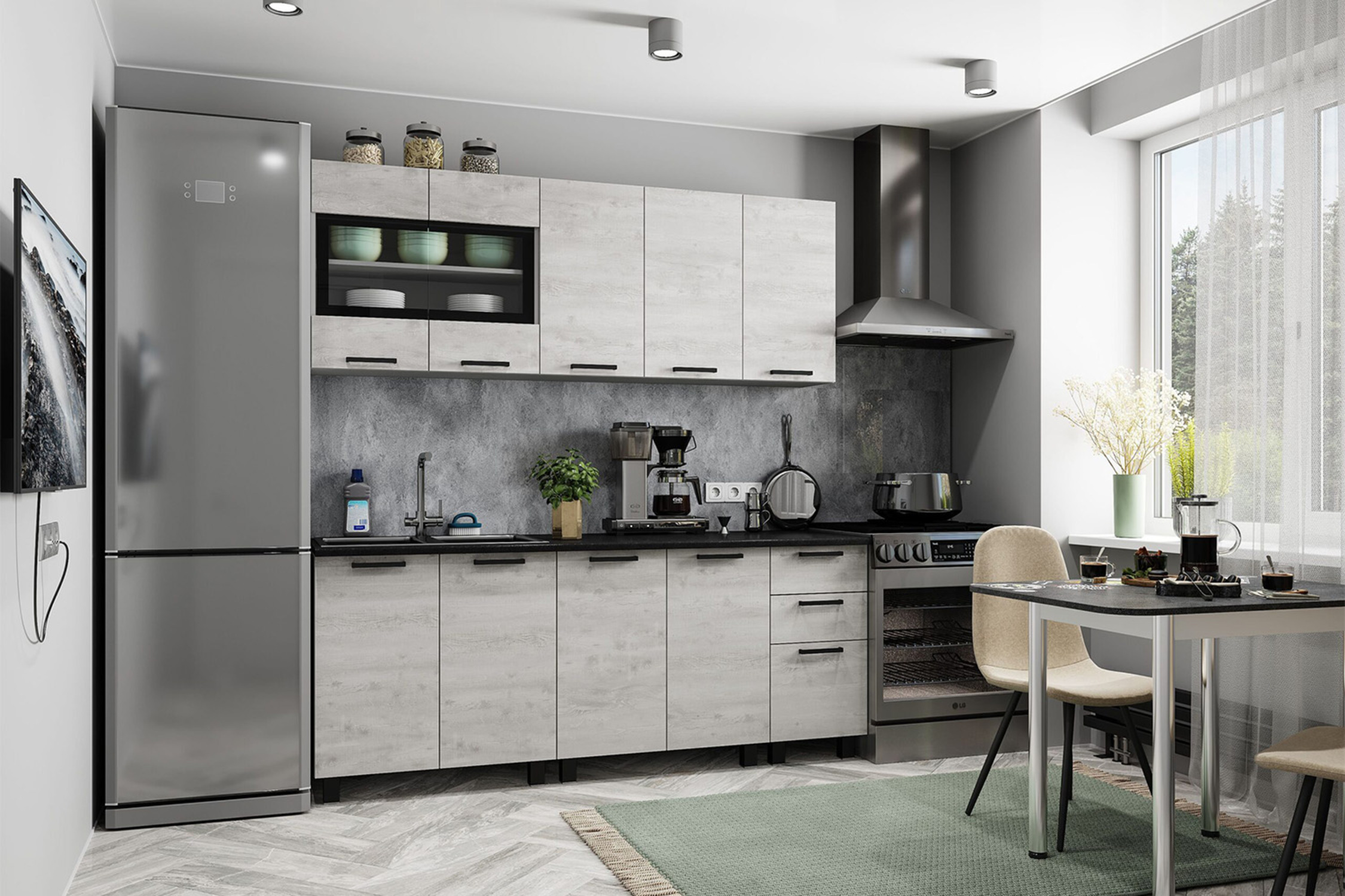 ГотоваякухняСканди2.0мвсеромцвете