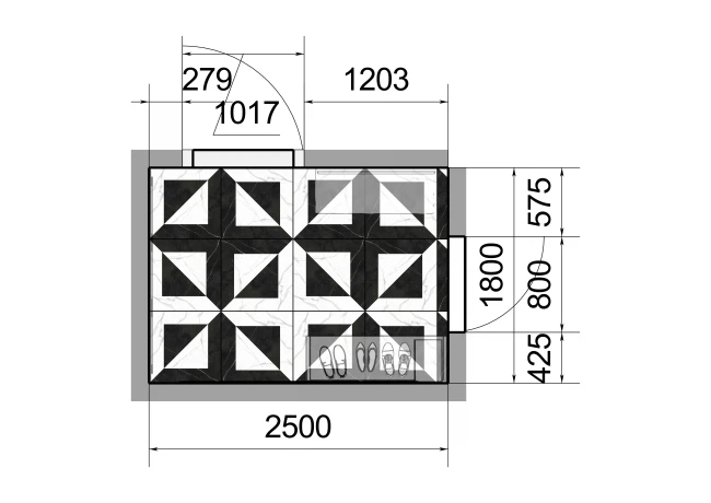 № 20437 Прихожая • 4.68 м2