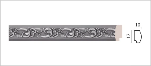 

молдинг decor-dizayn 17*10*2400мм 158-42s/56