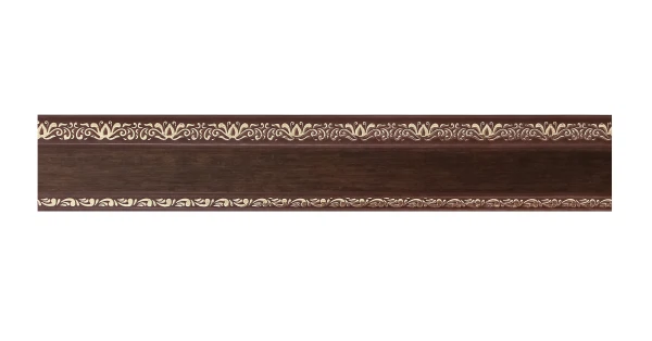 

карниз гармония с фигур. боковиной латунь 2,4м