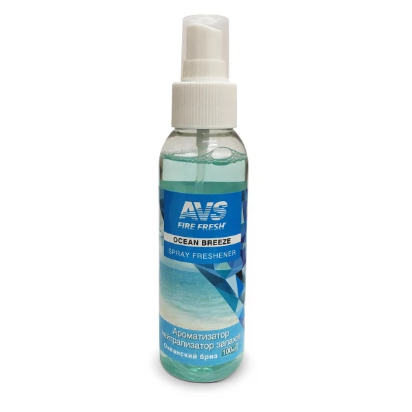 

ароматизатор спрей avs 100мл afs-004 stopsmell, аромат ocean breeze/океанский бриз a78842s