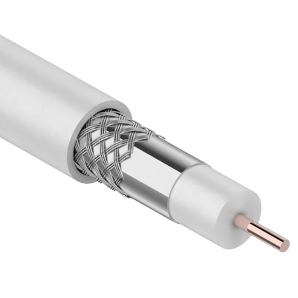 

кабель rg-6u, (48%), 75 ом, 50м, белый proconnect