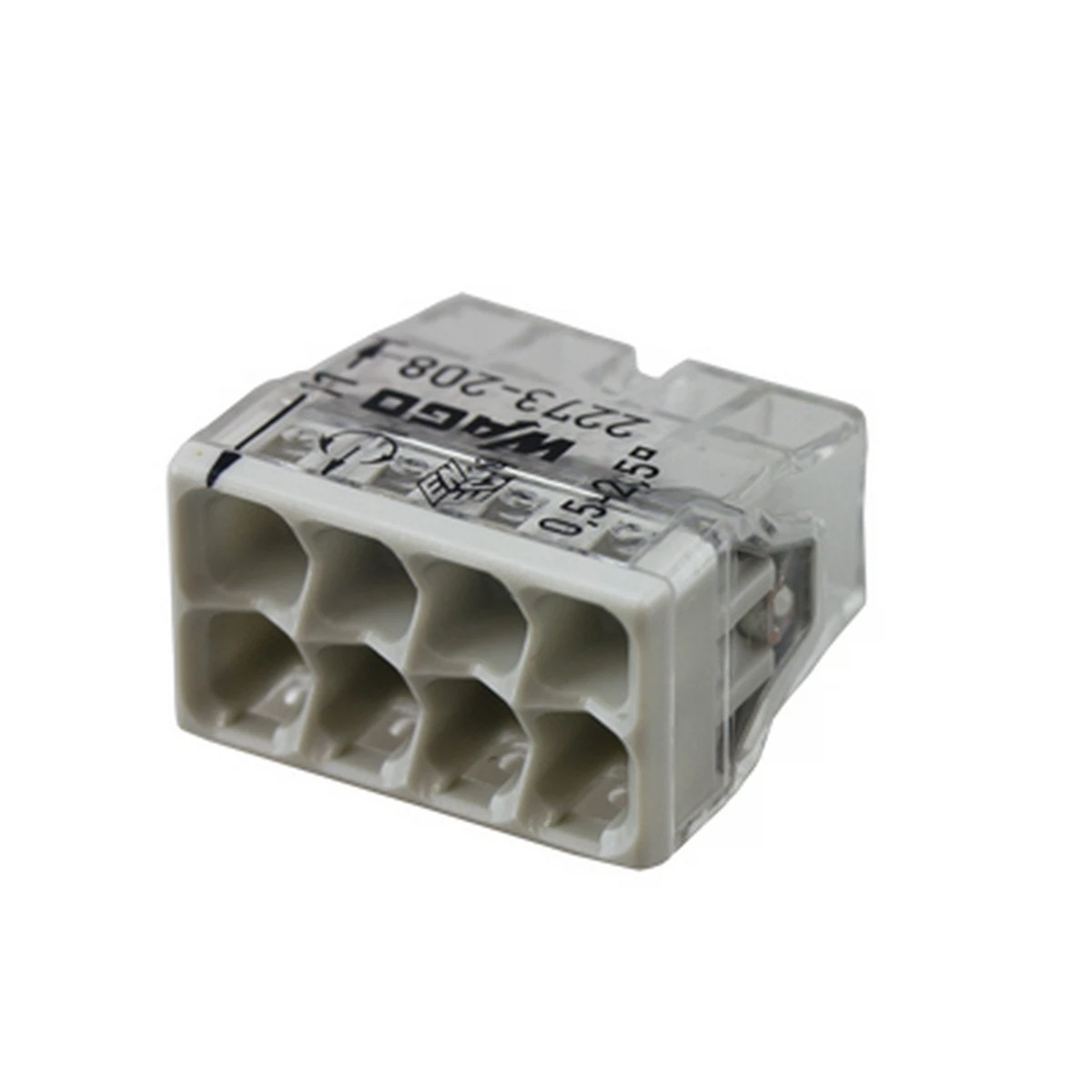 Изображение товара Экспресс-клемма WAGO 8-проводная до 2,5 мм², 6 шт