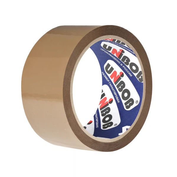

скотч упаковочный 48мм*66м unibob400 темный, 31246