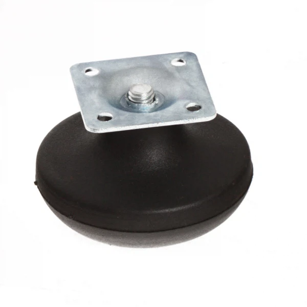 

ножка меб.скользящая на площ. 65мм черн