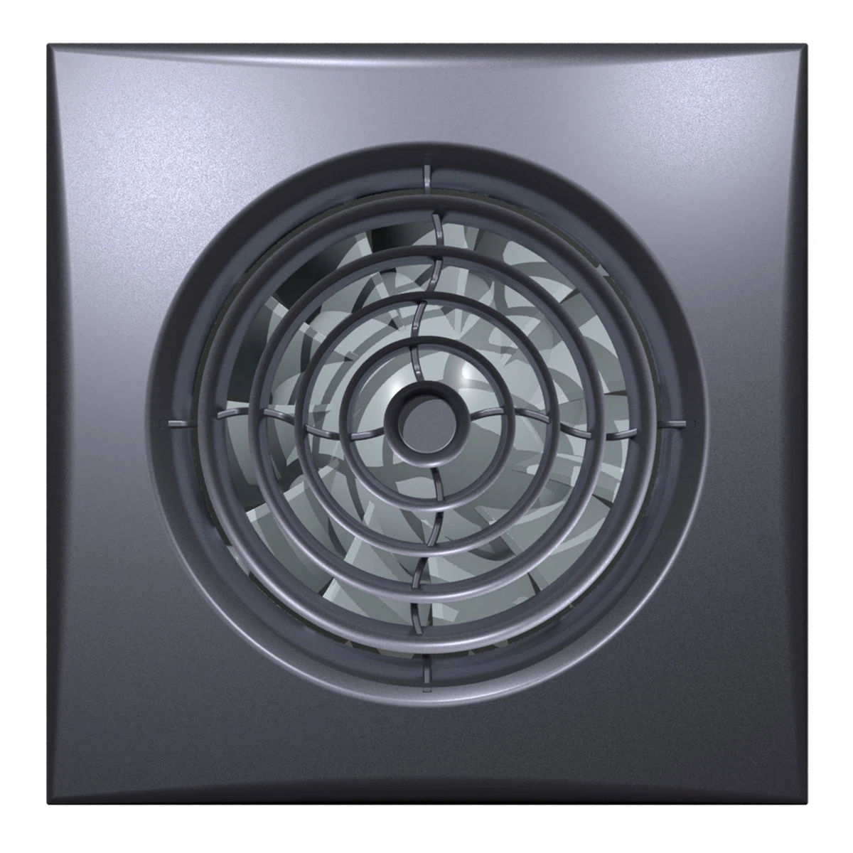Изображение товара Вентилятор вытяжной осевой накладной 100мм AURA 4C Dark gray metal с обр. клап. темн серый, DiCiTi