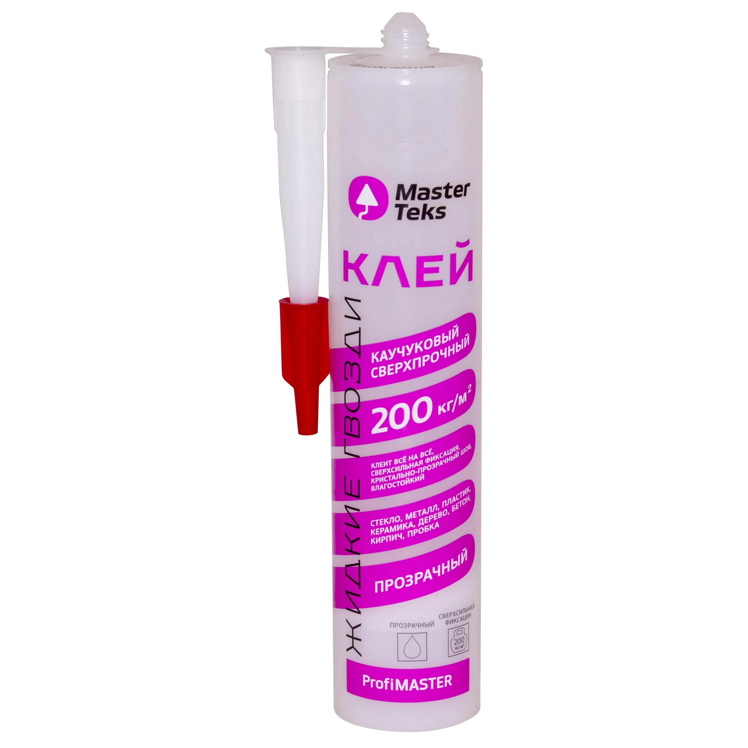 Изображение товара Клей каучуковый для всех поверхностей MasterTeks PM сверхпрочный ЖГ 2, 300мл.